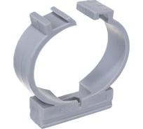 Крепеж-клипса с фиксатором ЭРА серый, для трубы d32 мм Б0047271