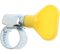 Хомут червячный с барашком GRIALE несквозная просечка, диаметр 8-12 мм, ширина 9 мм, оцинкованный GR7439534