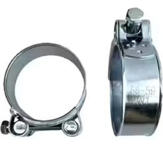 Силовой хомут GRIALE оцинкованный, диаметр 56-59 мм, ширина 22 мм GR7450412-1