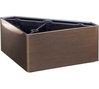 Опора пятиугольная ЭЛИМЕТ 4 шт., H50, L100, чёрный никель БП-00003875