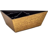 Опора треугольная ЭЛИМЕТ 2 шт., H50, L130, состаренное золото БП-00003878