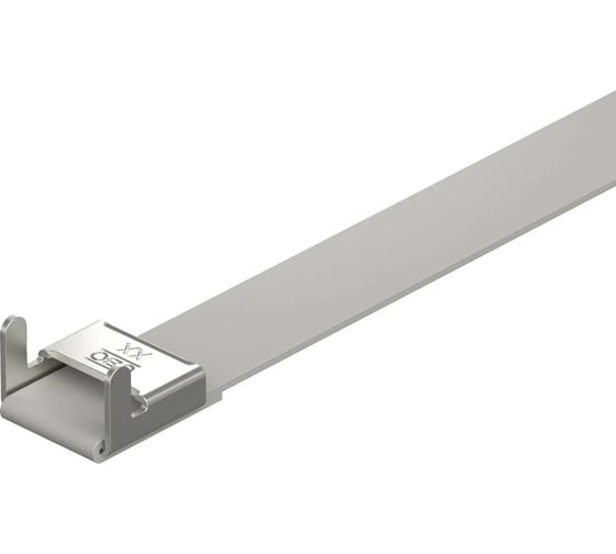 Монтажная лента OBO Bettermann SBF 15-1000 FSK с фиксатором, серая, 25 шт. в упаковке 6490328 1