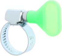 Хомут с барашком GRIALE несквозная просечка, 10 штук (диаметр 12-20 мм, ширина 9 мм) GR7439536