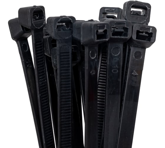 Хомут-стяжка ленточный SLP electrics 7,5x240 100 шт в упаковке черный 2401-00280