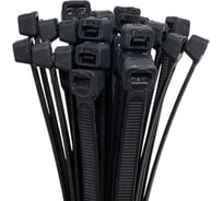 Хомут-стяжка ленточный SLP electrics 7,6x400 100 шт в упаковке черный 2401-00320