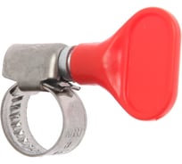 Хомут червячный с барашком несквозная просечка GRIALE 10 штук (диаметр 8-12 мм, ширина 9 мм) GR7439565