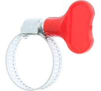 Хомут червячный с барашком сквозная просечка GRIALE 10 штук (диаметр 16-27 мм, ширина 8 мм) 7326909209 GR7506311