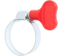 Хомут червячный с барашком сквозная просечка GRIALE 10 штук (диаметр 20-32 мм, ширина 8 мм) GR7506312