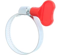 Хомут червячный с барашком сквозная просечка GRIALE 10 штук (диаметр 25-40 мм, ширина 8 мм) GR7506313