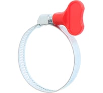 Хомут червячный с барашком сквозная просечка GRIALE 10 штук (диаметр 32-50 мм, ширина 8 мм) GR7506314