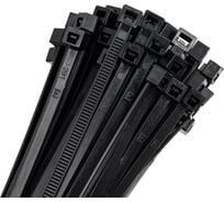 Кабельная стяжка (хомут) NORMA-RUS 4,8 х 200, черная 100 шт. НР-СТ8648200BL