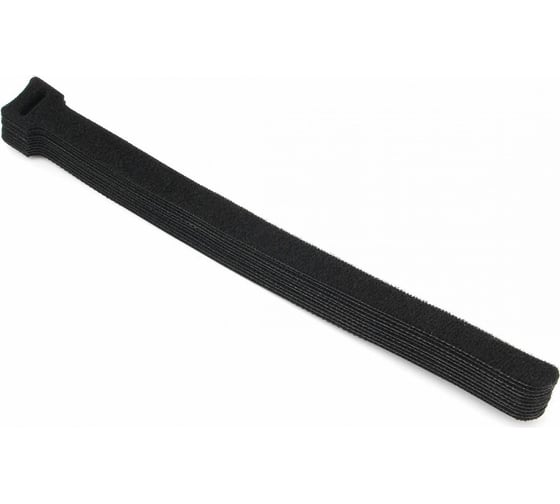 Хомут-липучка на основе ленты НЗЭТК Velcro 11х200, черный, 12 шт. 99969 1