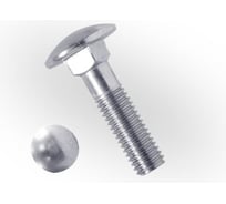 Болт мебельный ЖЕСТЬ DIN 603, цинк, М10x50 мм, с гайкой, 2 шт., европодвес УТ-00011149