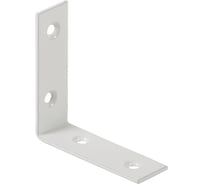 Уголок VORMANN 50х50х15х2 мм, оцинкованный, цвет: белый 00180 050 W