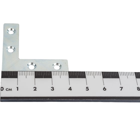Мебельный плоский уголок VORMANN 40х40х10х1,5 мм, оцинкованный 00186 040 Z