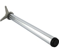 Опора для стола ∅60х710-745 мм с регулируемой пластиковой пяткой Lemax PROF хром XN710