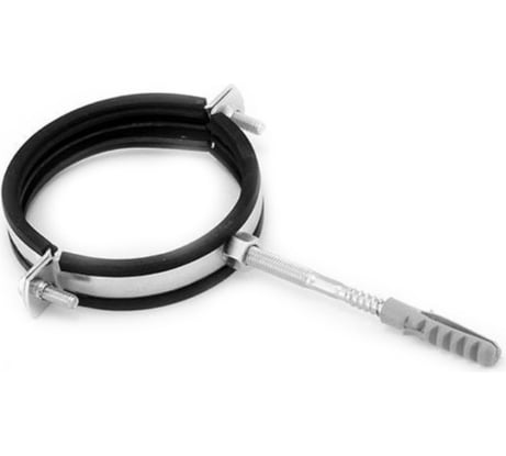 Хомут Sinikon 6/4" 47-52 с резиновой прокладкой, шпилькой и дюбелем OMGK-064