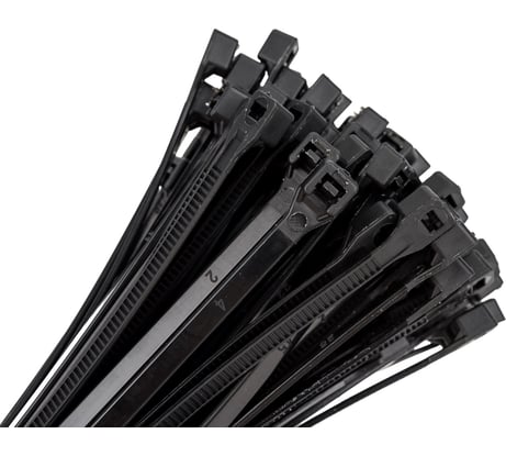 Стяжка для кабеля ZOLDER 250х4,8 мм нейлон, черная, 100 шт. HTA-4,8х250/100Ч