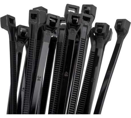 Стяжка для кабеля ZOLDER 300х3,6 мм нейлон, черная, 100 шт. HTA-3,6х300/100Ч