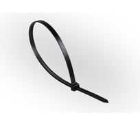 Стяжка кабельная ЖЕСТЬ нейлон, черная, 8x400 мм, 100 шт., пакет УТ-00011700