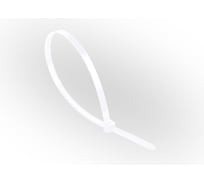 Стяжка кабельная ЖЕСТЬ нейлон, белая, 8x400 мм, 100 шт., пакет УТ-00011683