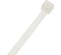 Стяжка кабельная ЖЕСТЬ нейлон, белая, 5x300 мм, 100 шт., пакет УТ-00011678