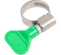 Хомут червячный бабочка ЖЕСТЬ 12-22/9 мм, нерж. сталь W2, 2 шт., европодвес УТ-00003375