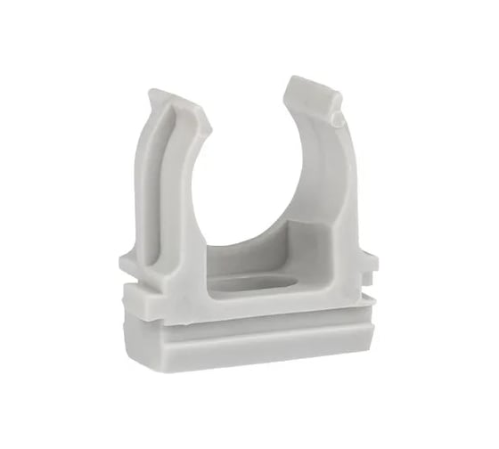 Крепеж-клипса для ручного монтажа EKF d20 мм, 10 шт., серая -Plast derj-z-20sn-r