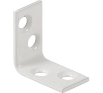 Уголок VORMANN 25х25х15х2 мм, оцинкованный, цвет: белый 00180 025 W