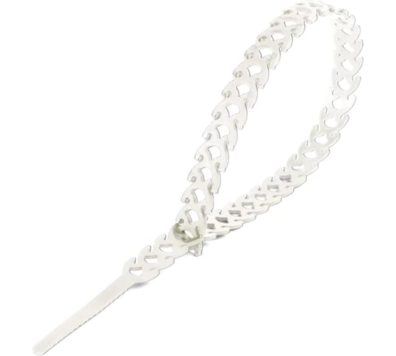 Универсальные кабельные стяжки FORTISFLEX T-flex 300, белый, 20 шт. 81467
