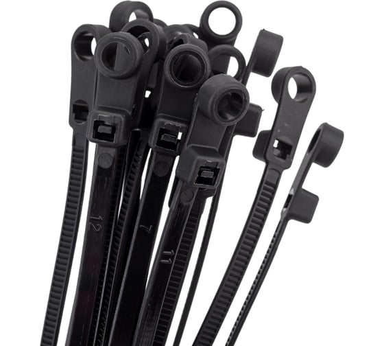 Нейлоновые стяжки FORTISFLEX КСО 4х150 черный 100 шт. 80533 1