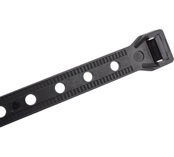 Нейлоновые стяжки FORTISFLEX КСО Multihole 10х280 черный 100 шт. 81157