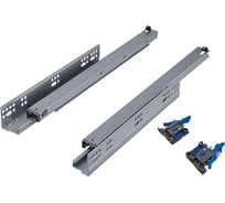 Направляющие 2D полного выдвижения Mebax скрытого монтажа с доводчиком, Clip-on, 500 мм  00-00003051