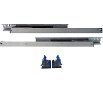 Направляющие 2D полного выдвижения Mebax скрытого монтажа с доводчиком, Clip-on, 550 мм 00-00003045