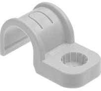 Крепеж-скоба для трубы TDM ELECTRIC 16 мм, односторонняя, для прямого монтажа, серая, 50 шт. TDM ELECTRIC SQ0405-6001