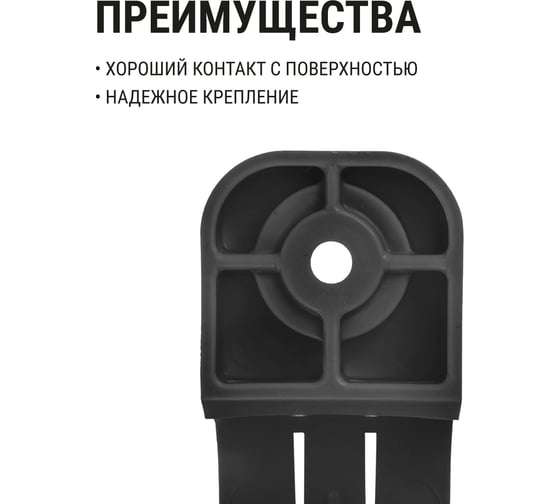 Крепеж-скоба для трубы TDM ELECTRIC 20 мм, односторонняя, для прямого монтажа, черная, 50 шт. TDM ELECTRIC SQ0405-6112