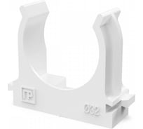 Крепеж-клипса для труб Промрукав для прямого монтажа, белая, в п/э, d32 мм, 25 шт. PR13.02564