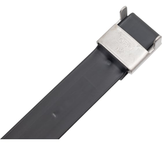 Монтажная лента OBO Bettermann SBF 15-300 A2K с фиксатором, черная, 6490340