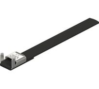 Монтажная лента OBO Bettermann SBF 15-400 A2K с фиксатором, черная, 25 шт. в упаковке 6490344
