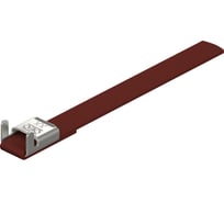 Монтажная лента OBO Bettermann SBF 15‐800 A4K с фиксатором, коричневая, 25 шт. в упаковке 6490400