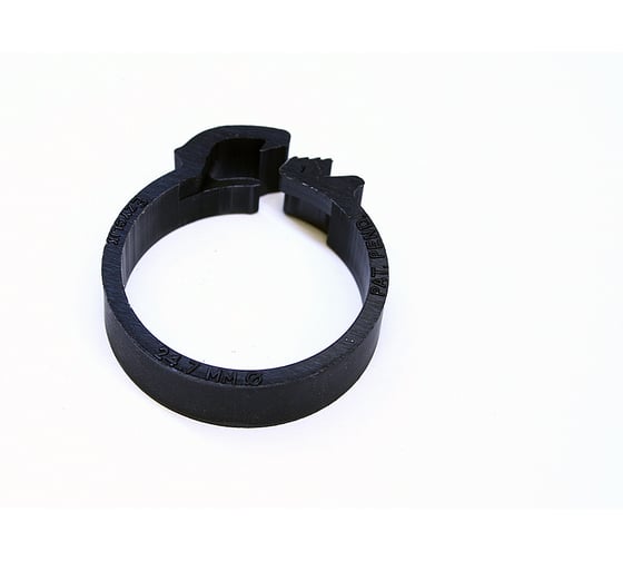 Зажим для шланга HCL Fasteners Ezyclik-P - 24.7 мм, Черный/Нейлон 6.6, 10 шт. HCL01257 1
