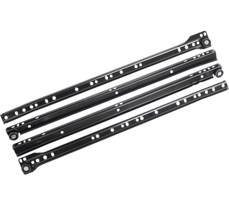 Направляющие StahlBuro роликовые, 2 шт., 450/0,8 мм, черный 16312