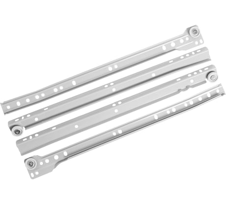 Направляющие StahlBuro роликовые, 2 шт., 300/0,8 мм, серый 16315