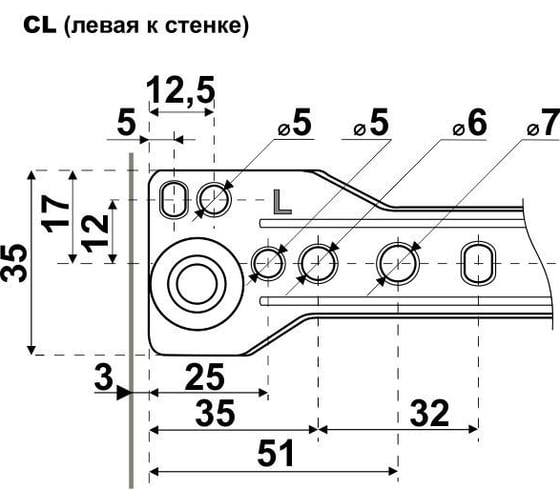 Направляющие StahlBuro роликовые, 2 шт., 500/0,8 мм, серый 16319