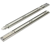 Направляющие StahlBuro шариковые, с доводчиком, 2 шт., 35-400 /16/ хром 16331