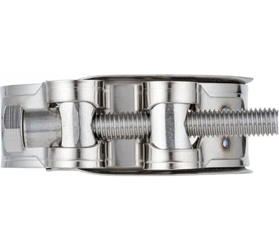 Усиленный хомут TITAN LOCK 35-40 мм, нержав. сталь (лента+болт) AISI 304, 5 шт., TL35-40RCSS_5