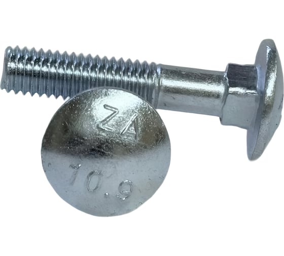 Болт ZAMETAL М 8х40 мм, DIN 603, I ISO 8677 оц., кл. пр. 10.9, уп. 250 шт. ZA074605