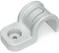 Пластиковая крепеж-скоба Промрукав односторон. для прямого монтажа серая в п/э д20 PR13.0369