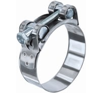 Хомут силовой одноболтовый Novocraft 140x148 мм, цинк, уп. 10 шт. RZN140148010