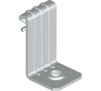 Вертикальный балочный зажим УМС 1-5 мм с отгибом и резьбой М6 30 шт. VBZ-1-5-M6-G